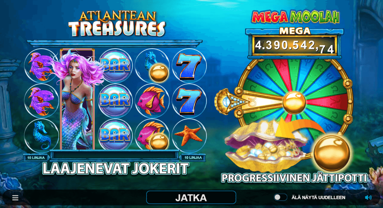 Atlantean Treasures Mega Moolah Arvostelu