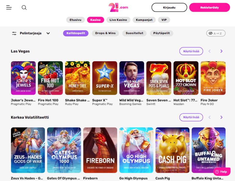 21.com Casino Kuvankaappaus 3