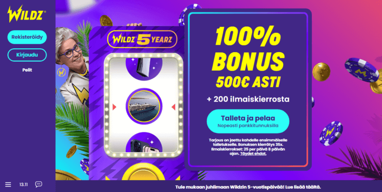 Wildz Casino Kuvankaappaus 1