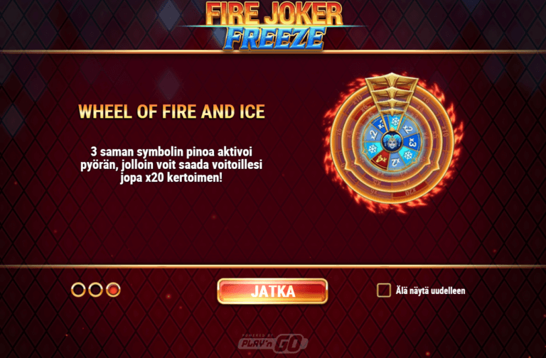 Fire Joker Freeze Bonukset
