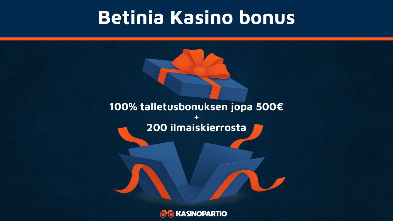Betinia kasino bonus