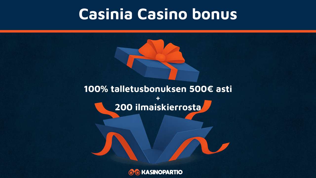 Casinia Casino bonus