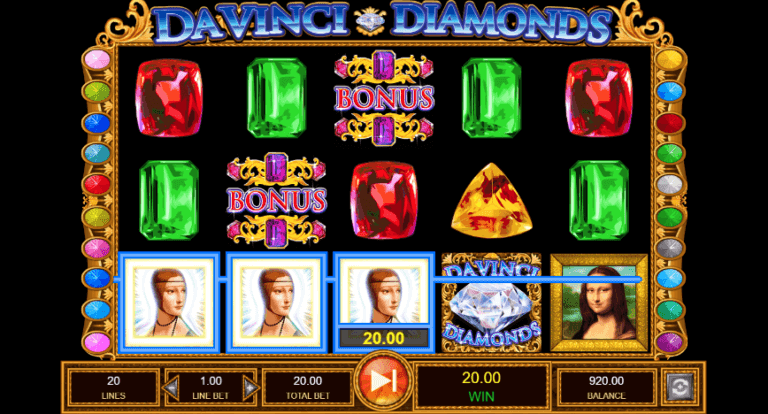 Da Vinci Diamonds Bonukset
