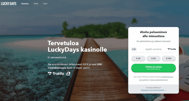 Lucky Days Casino Kuvankaappaus 1