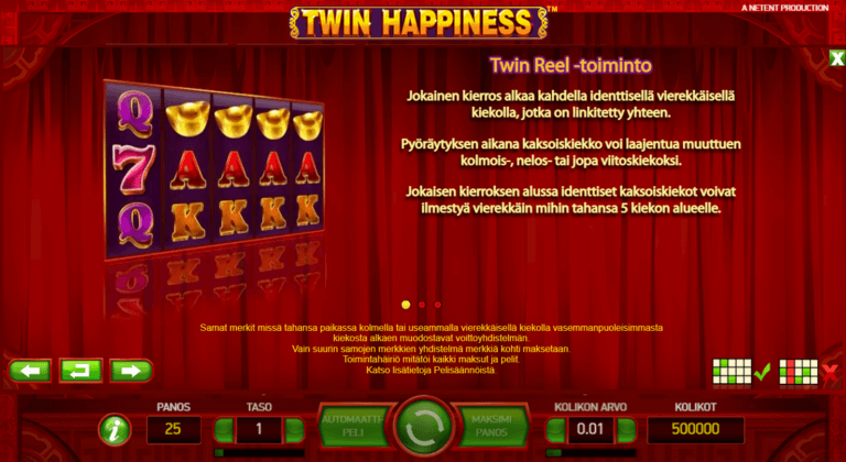 Twin Happiness Bonukset