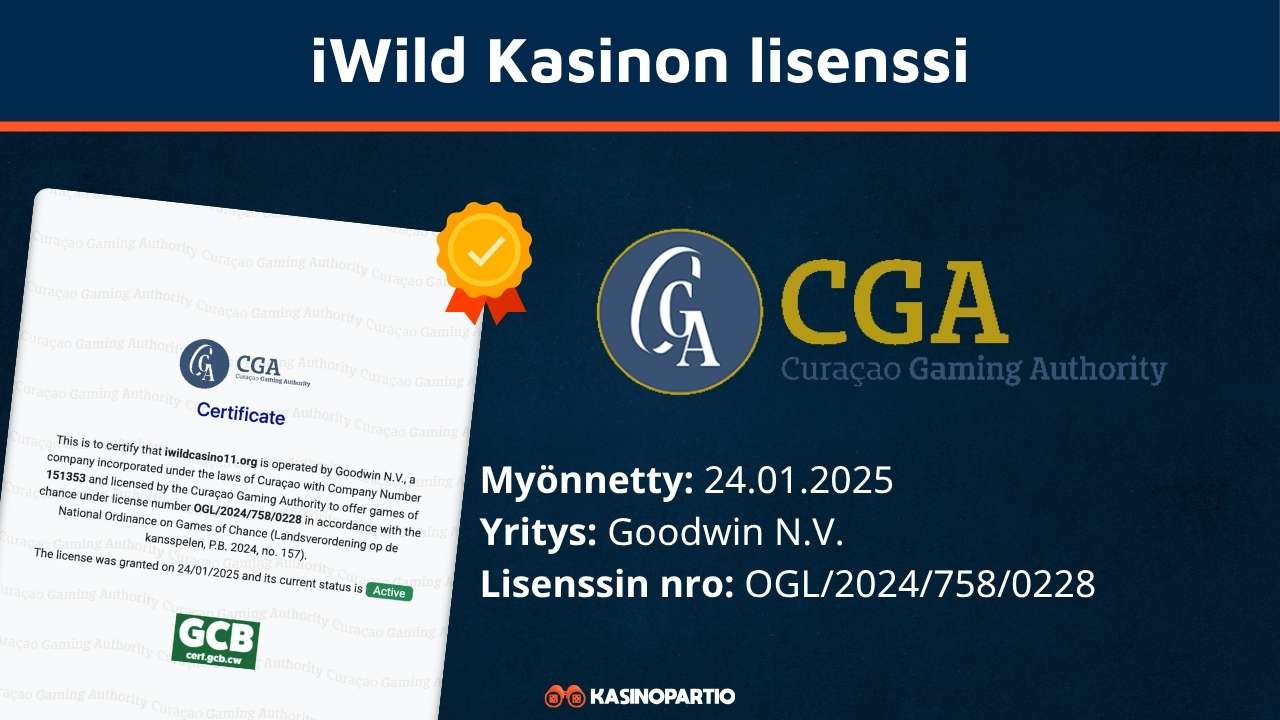 iWild kasinon lisenssi