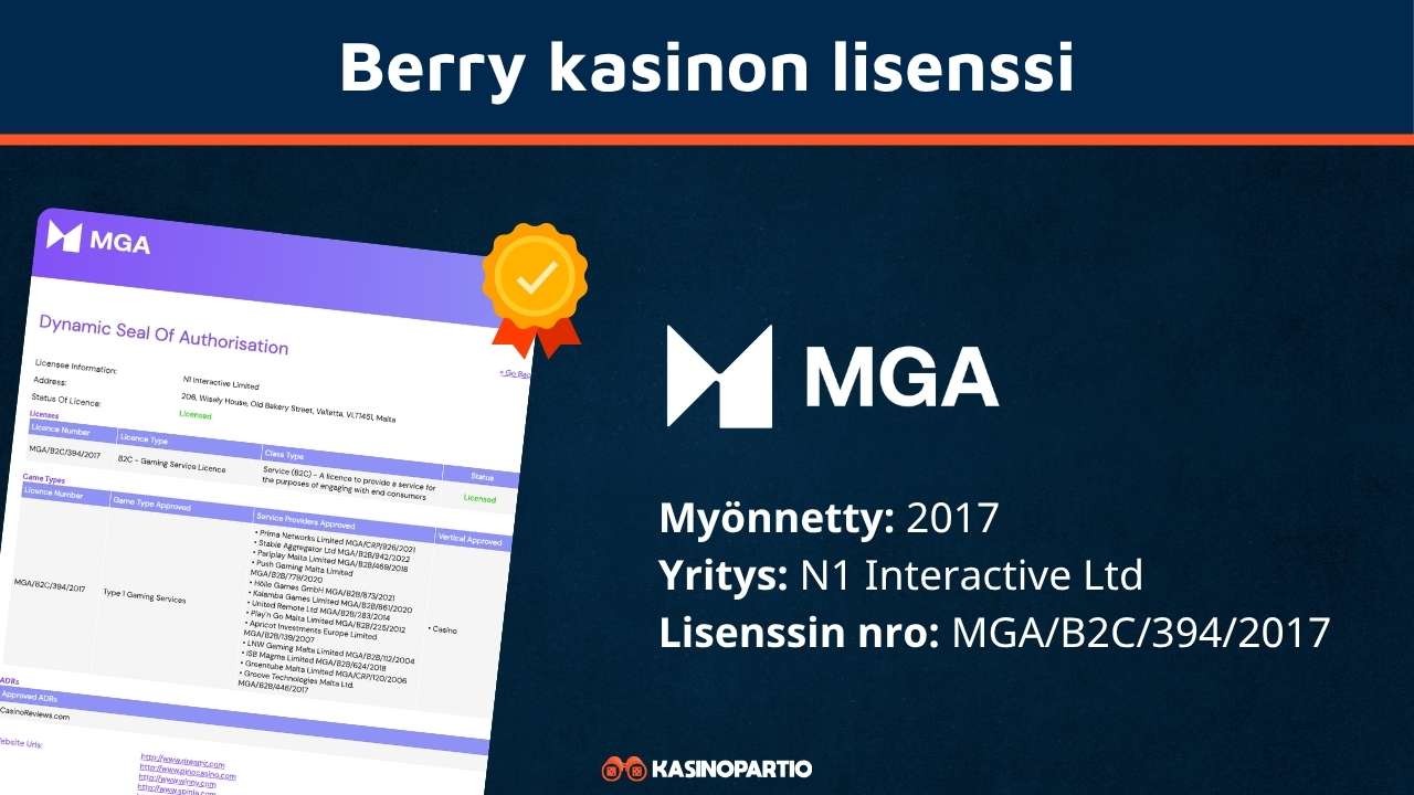 berryn lisenssi