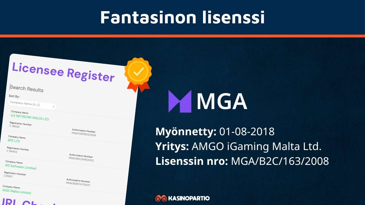 fantasinon lisenssi