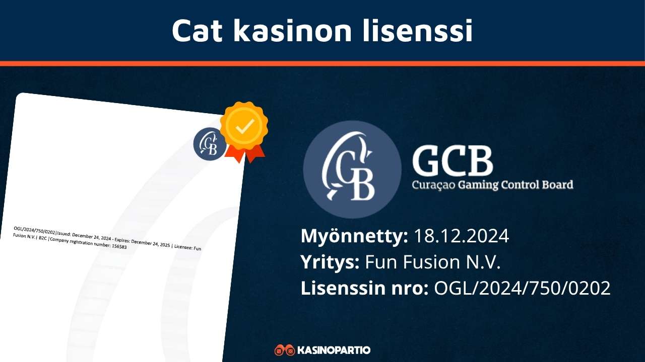 Cat Casinon lisenssi