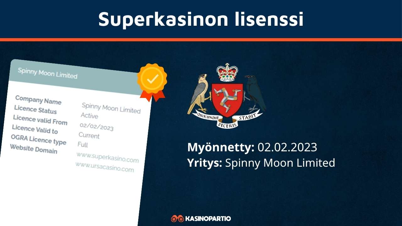 Superkasinon lisenssi