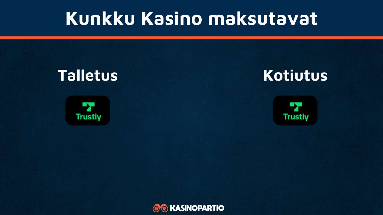 Kunkku Kasino maksutavat