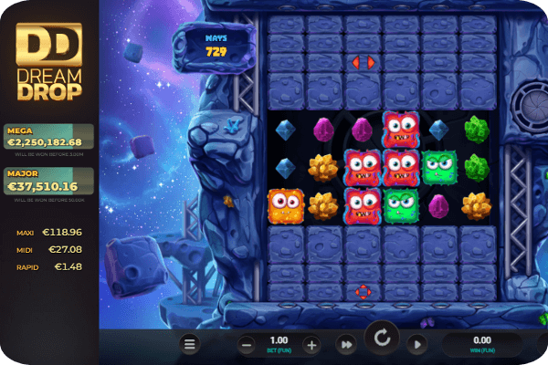 Dream Drop kolikkopelit ovat uusia jättipottipelejä Relax Gamingilta.