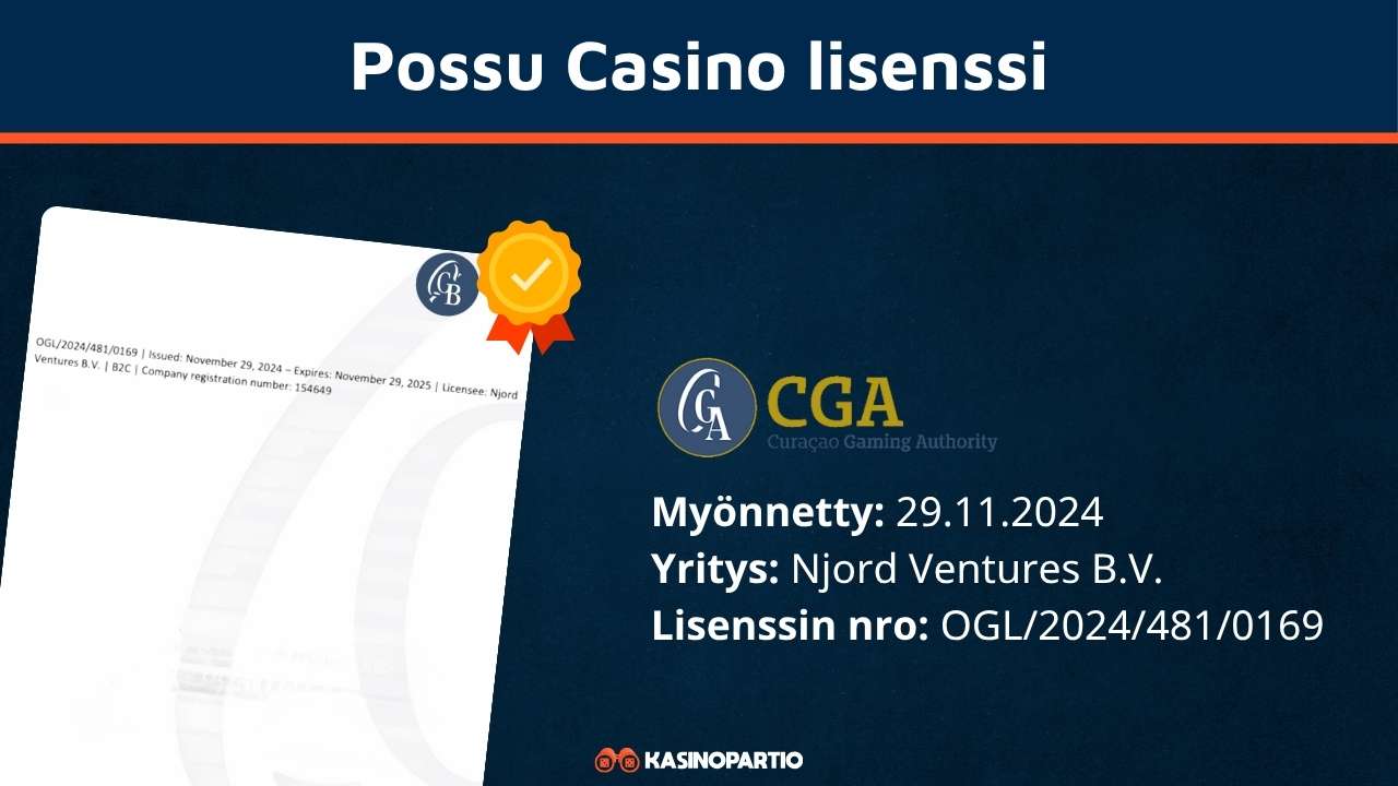 Possu casino lisenssi