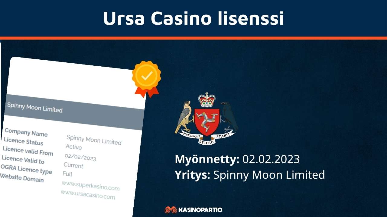 ursa casino lisenssi