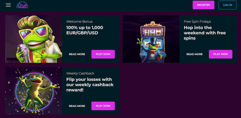 Flipwager Casino Kuvankaappaus 2