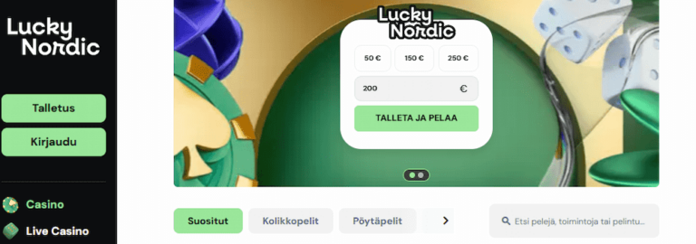 Lucky Nordic Casino Kuvankaappaus 1