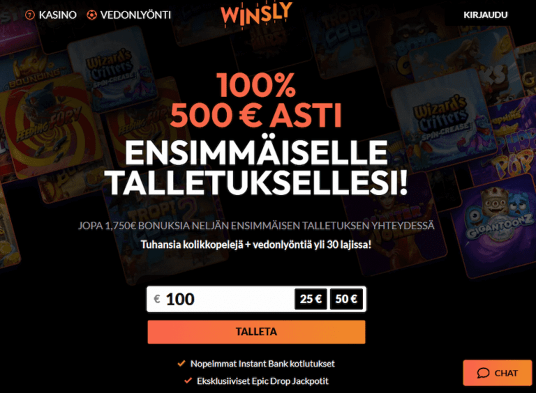 Winsly Casino Kuvankaappaus 1