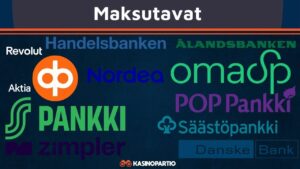 parhaan kasinon maksutapojen valikoima on laaja