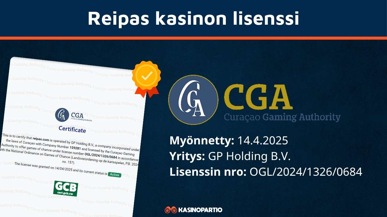 Reipas kasinon lisenssi