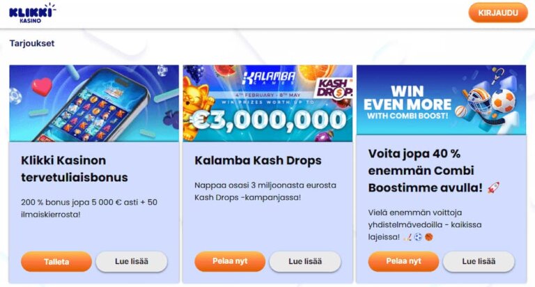 Klikki Kasino Kuvankaappaus 2