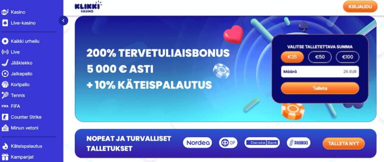 Klikki Kasino Kuvankaappaus 1