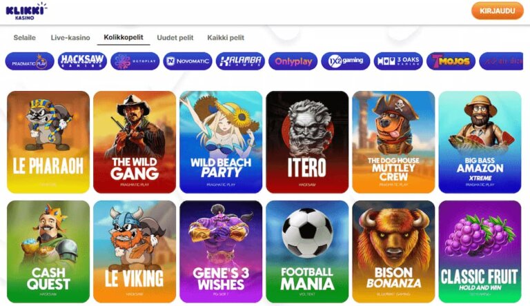Klikki Kasino Kuvankaappaus 3