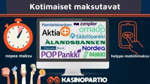 Suomalaisilta kasinoilta löytyy aina kotimaisia maksutapoja.
