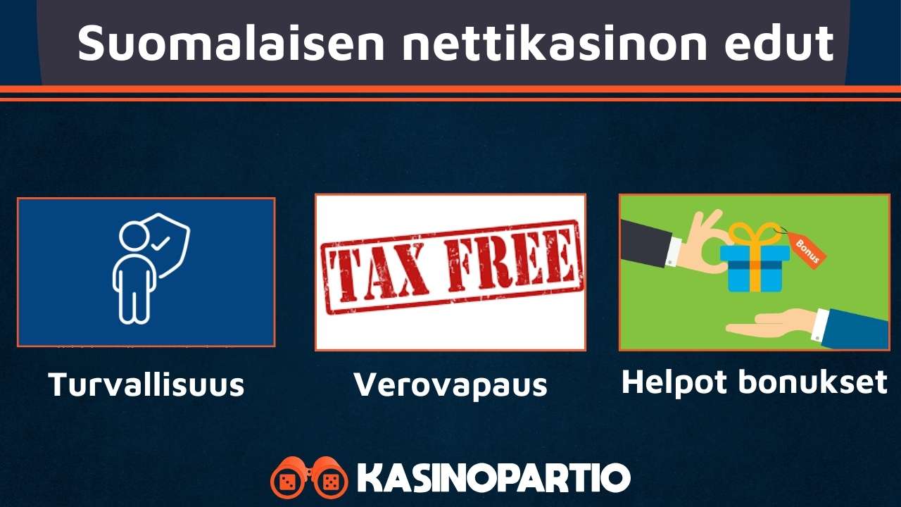 suomalaisen nettikasinon edut