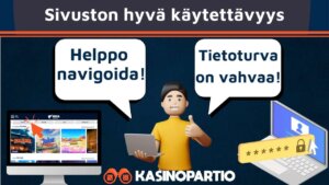 Suolamainen kasino on usein helppokäyttöinen tietokoneella ja mobiilissa.