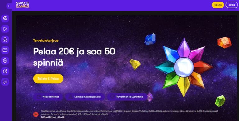 Space Casino Kuvankaappaus 1