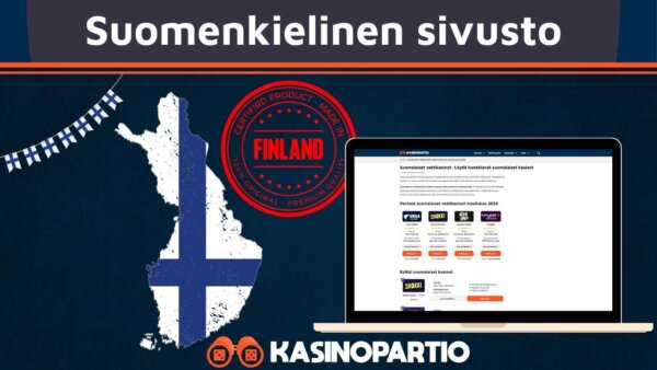 Suomalaisella kasinolla on aina suomenkielinen sivusto.