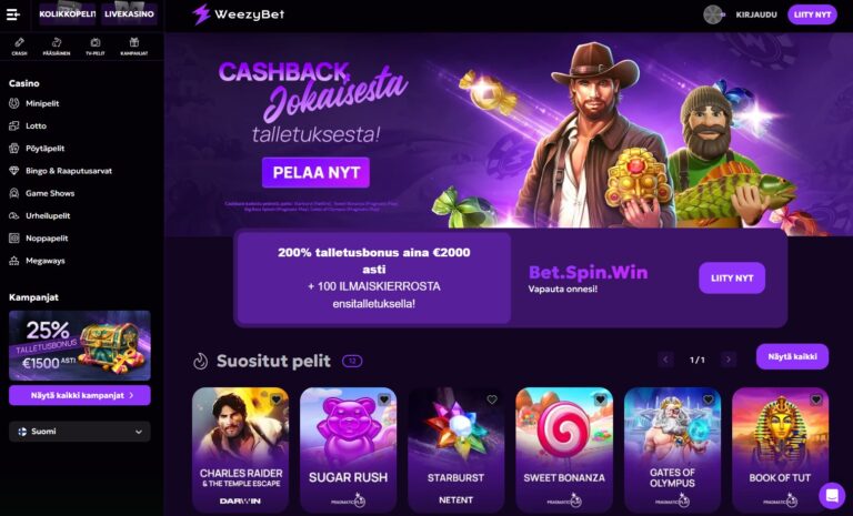 WeezyBet Casino Kuvankaappaus 1
