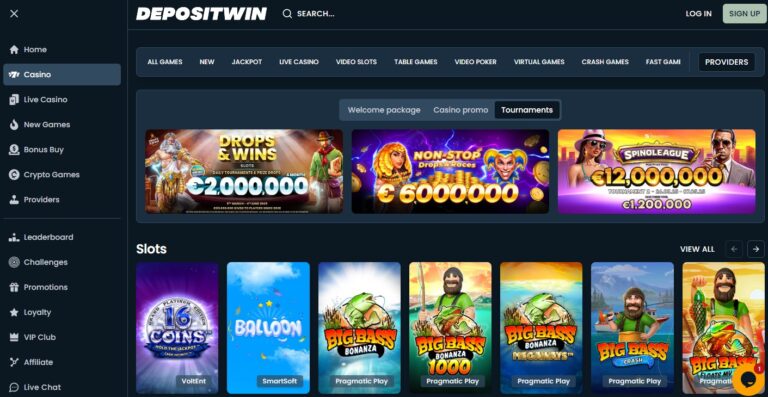 Depositwin Casino Kuvankaappaus 3