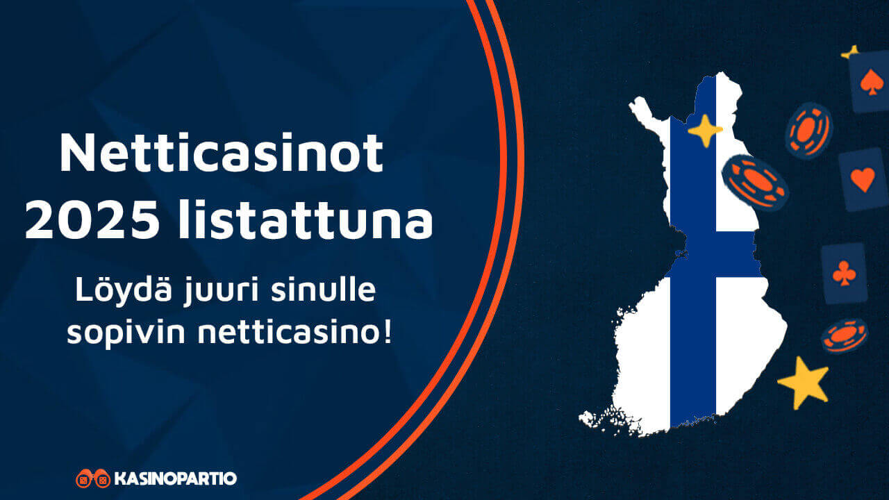Netticasinot 2025 listattuna – Löydä juuri sinulle sopivin netticasino!