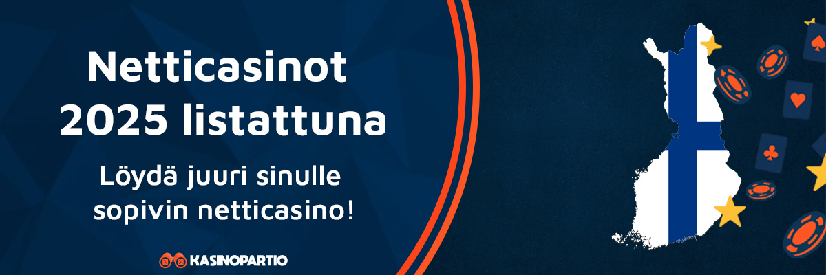 Netticasinot 2025 listattuna – Löydä juuri sinulle sopivin netticasino!