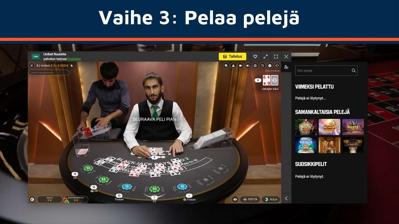 Pelaa netticasinon pelejä