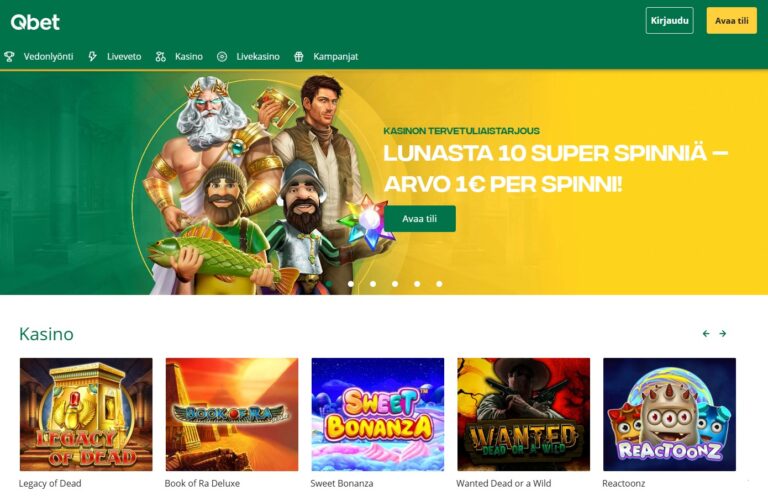QBet Casino Kuvankaappaus 1