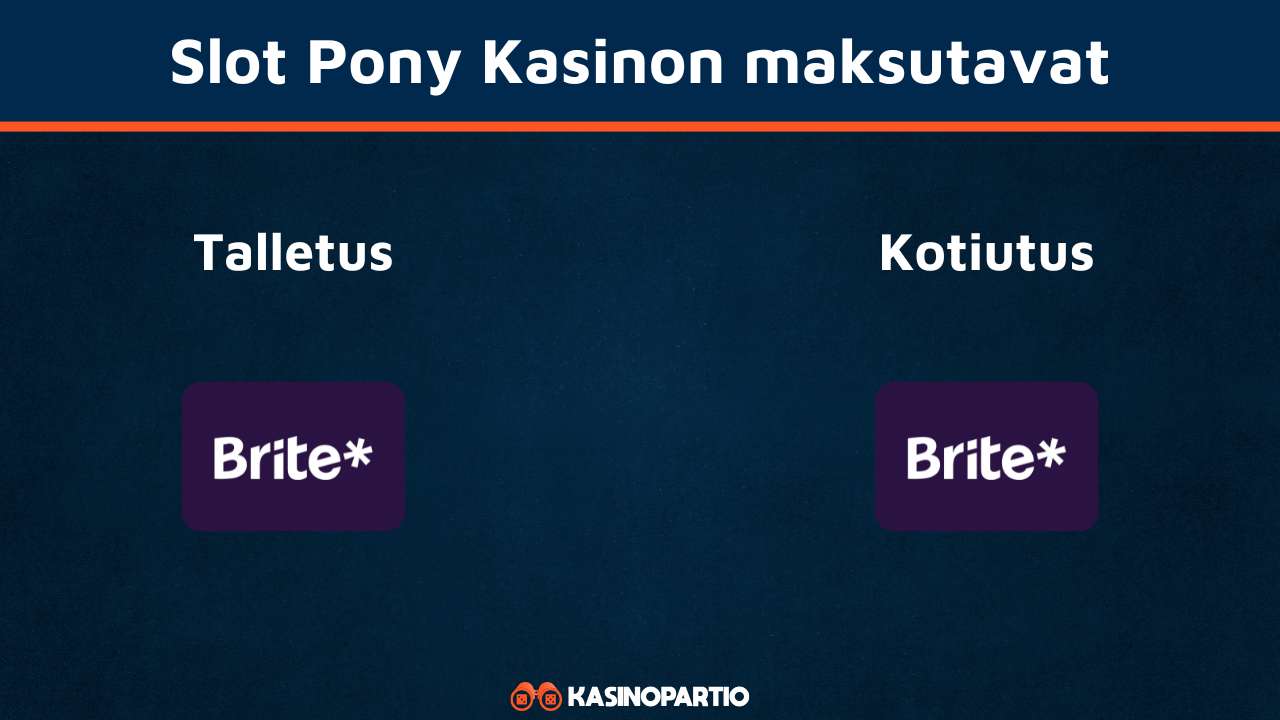 Slot Pony Kasinon maksutavat