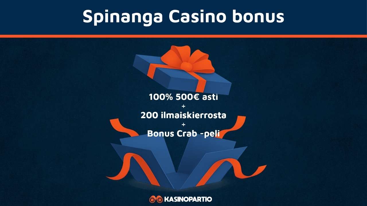 Spinanga Casino bonus uusille pelaajille