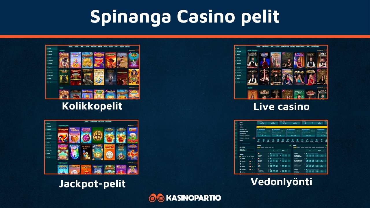 Spinanga Kasino pelit