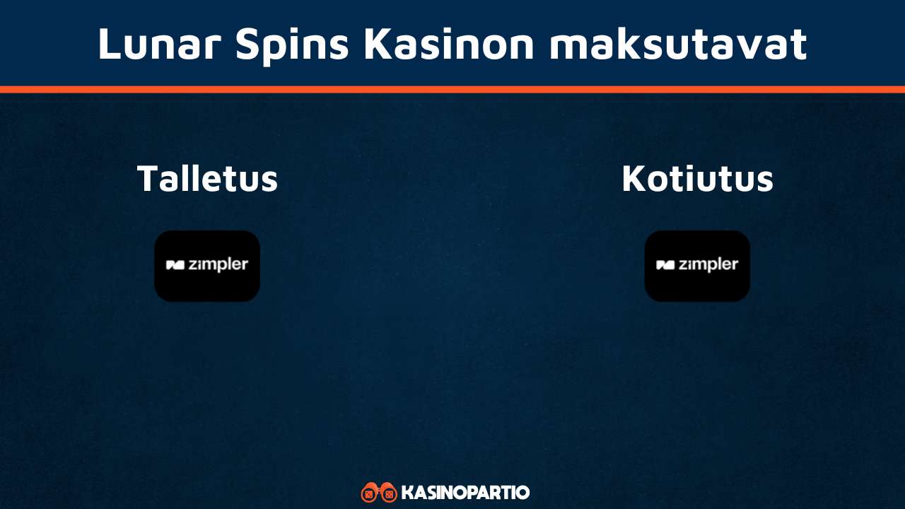 Lunar Spins -kasinon maksutavat