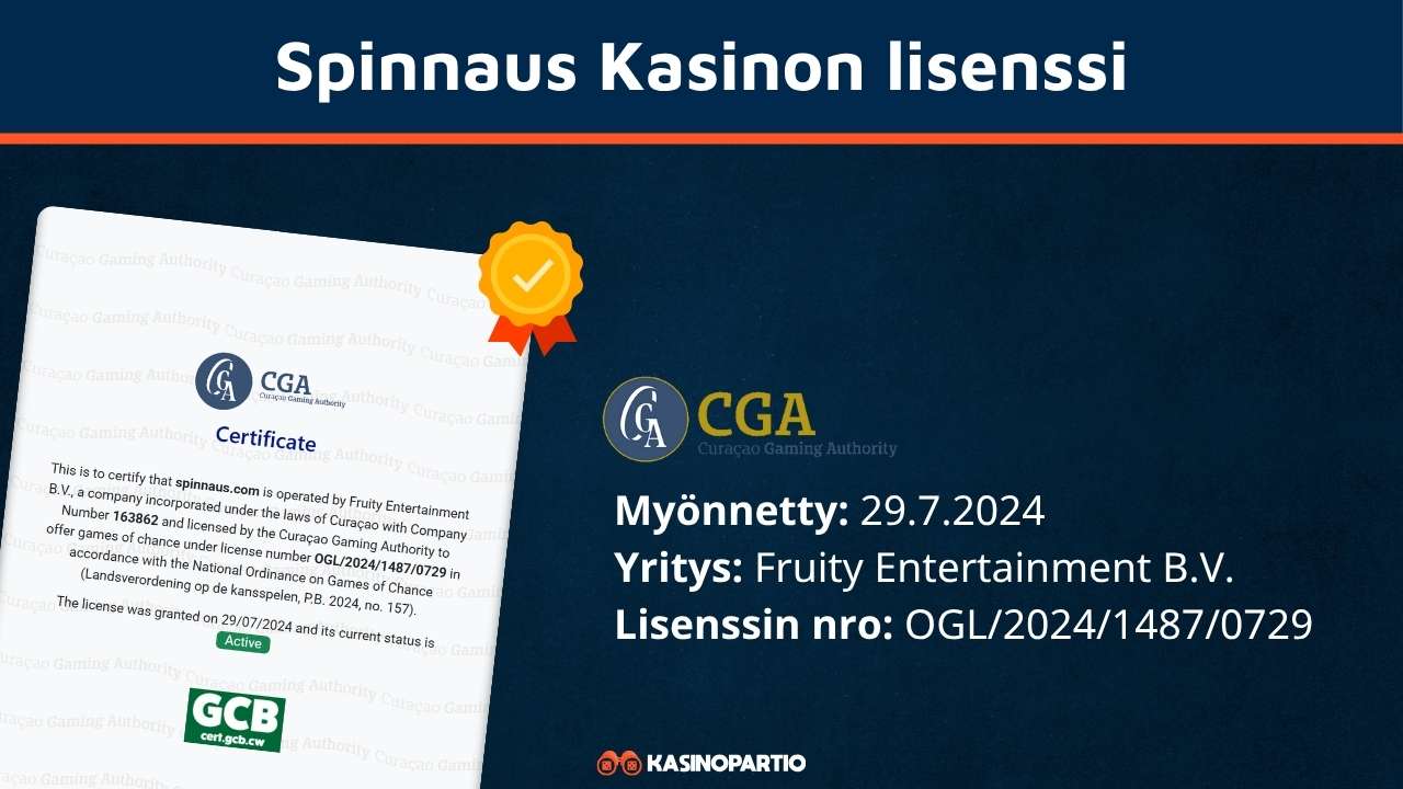 Spinnaus-kasinon lisenssi