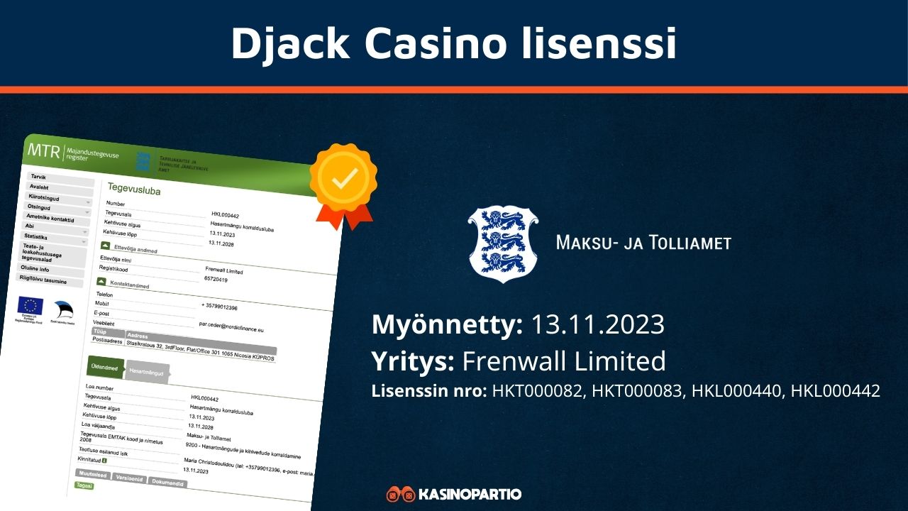 djack kasinon lisenssi