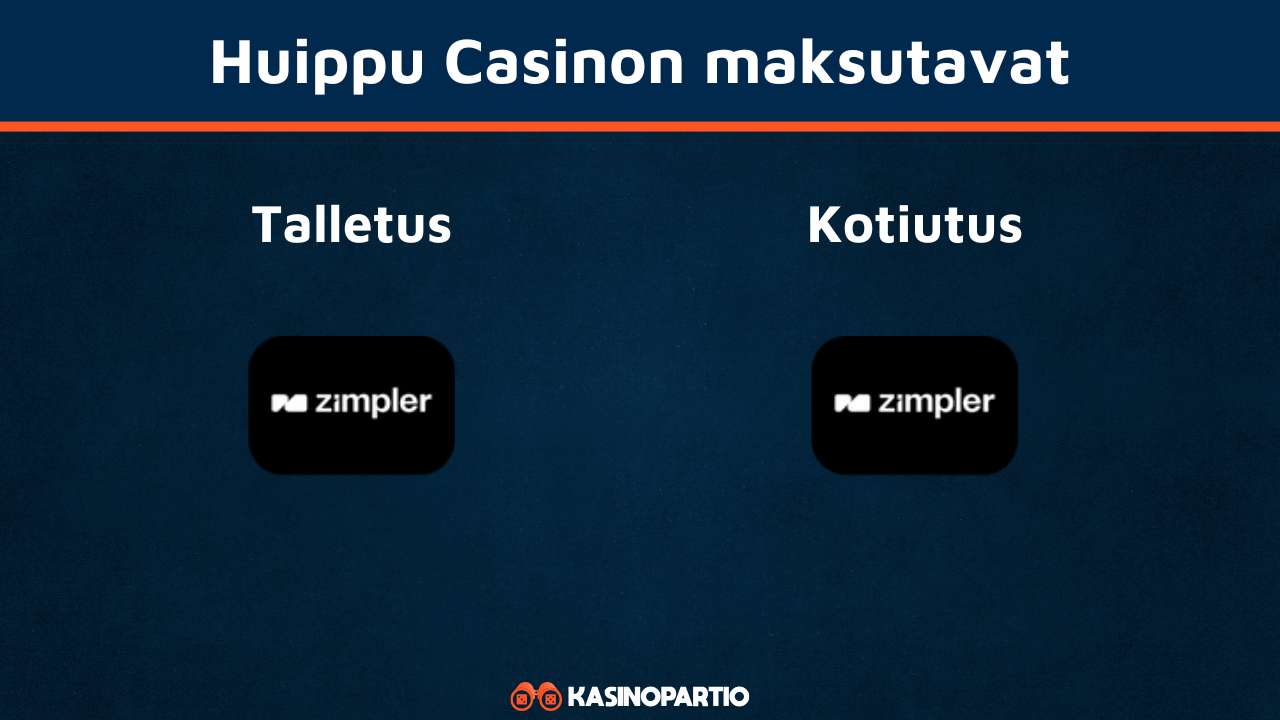 Huippu Casinon maksutavat