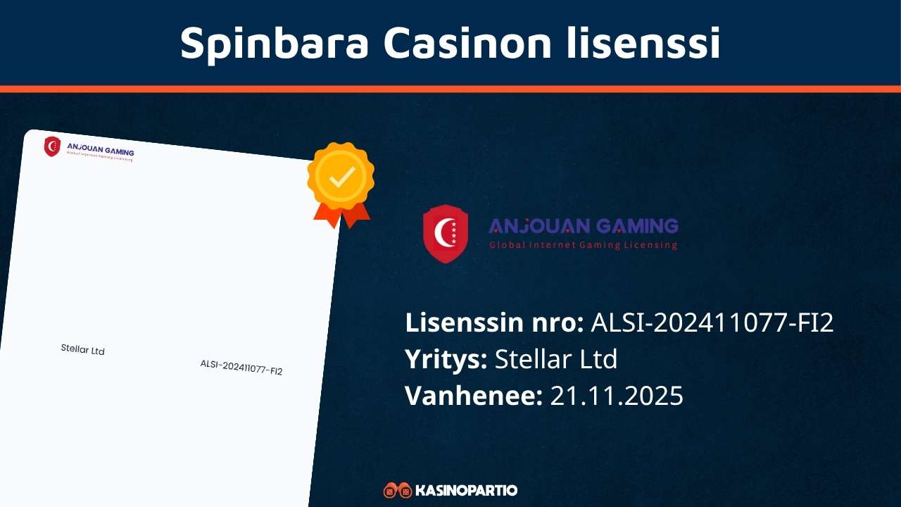 Spinbara-kasinon lisenssi