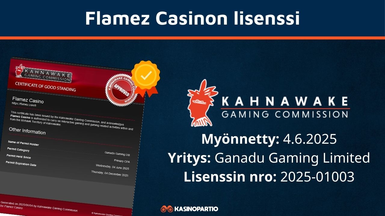 Flamez Casinon lisenssi