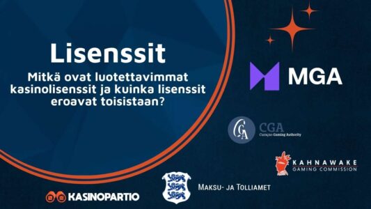 Lisenssit – Mitkä ovat luotettavimmat kasinolisenssit ja kuinka lisenssit eroavat toisistaan?