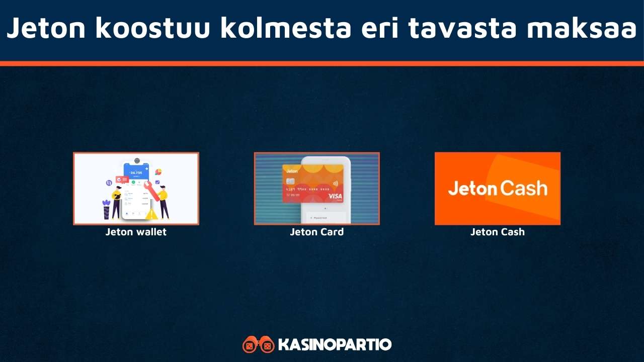 Jeton casino toimii näillä kolmella tavalla