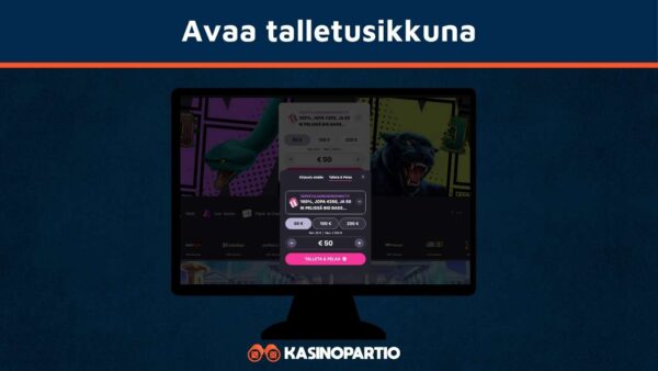 Avaa Zimpler talletusikkuna