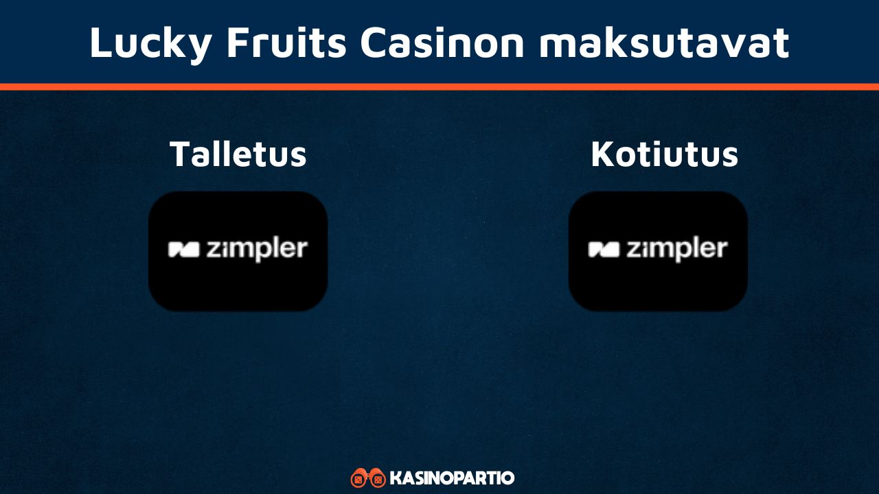 Lucky Fruits Casinon maksutavat
